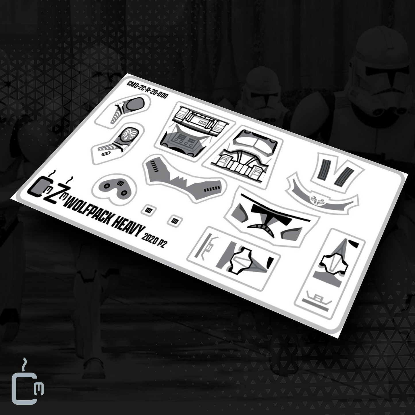 104th Heavy Decals (Dark Grey)