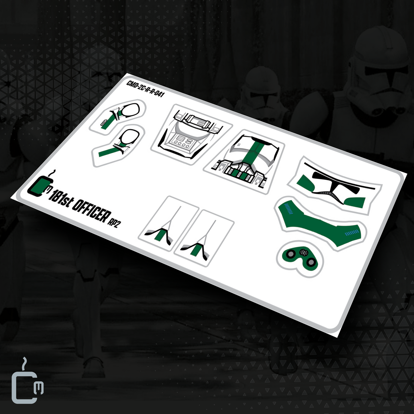 181st Officer Decals