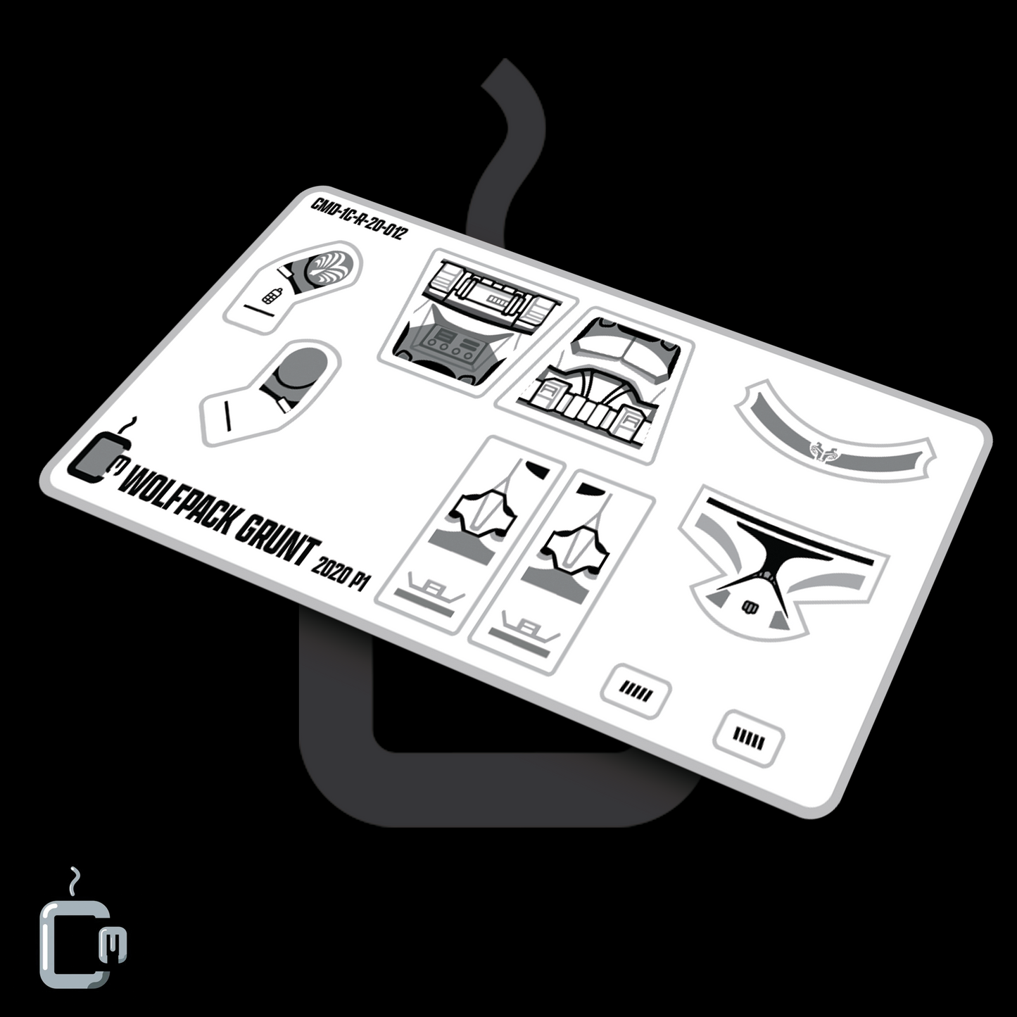 104th Trooper Decals (Dark Grey)
