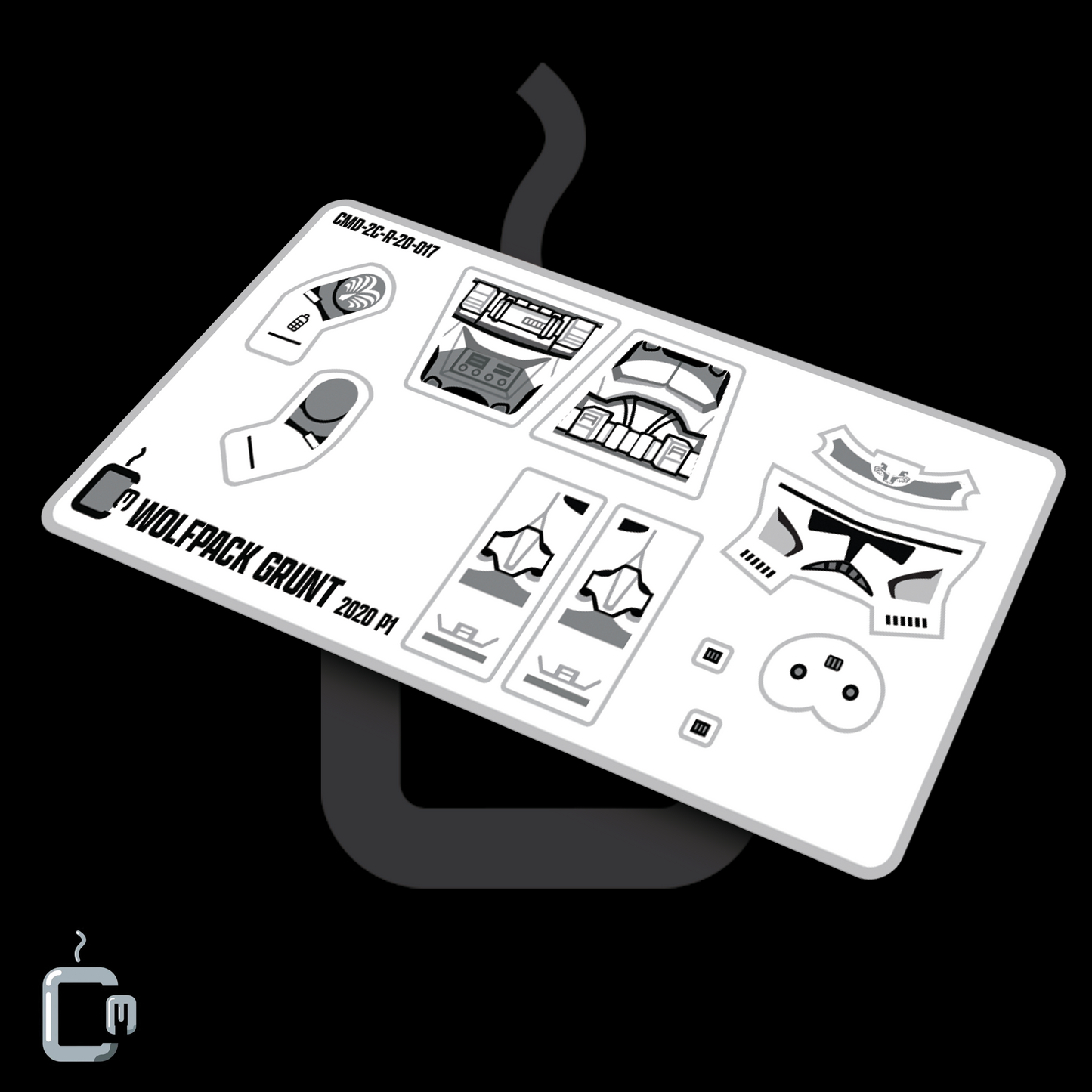 104th Trooper Decals (Dark Grey)