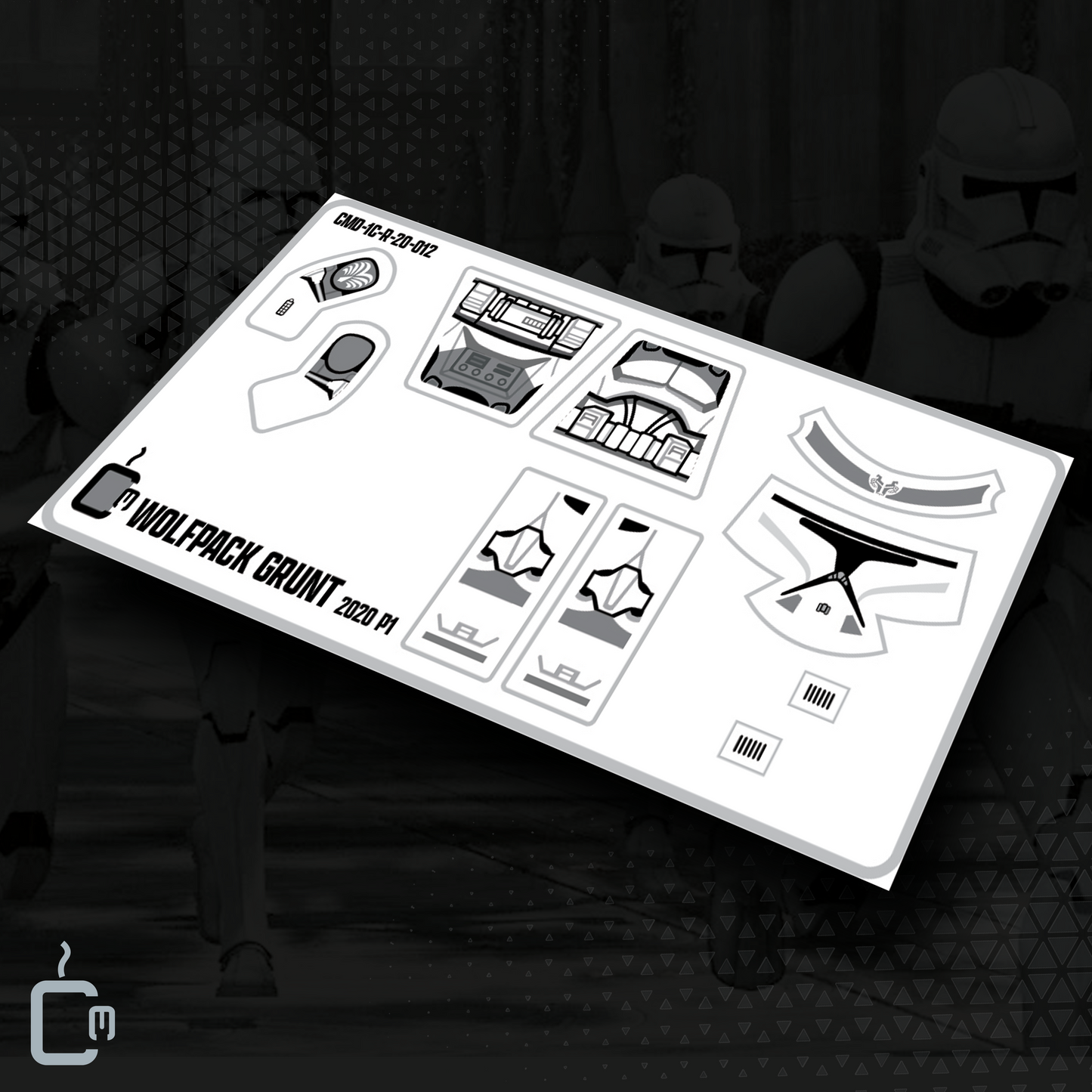 104th Trooper Decals (Dark Grey)