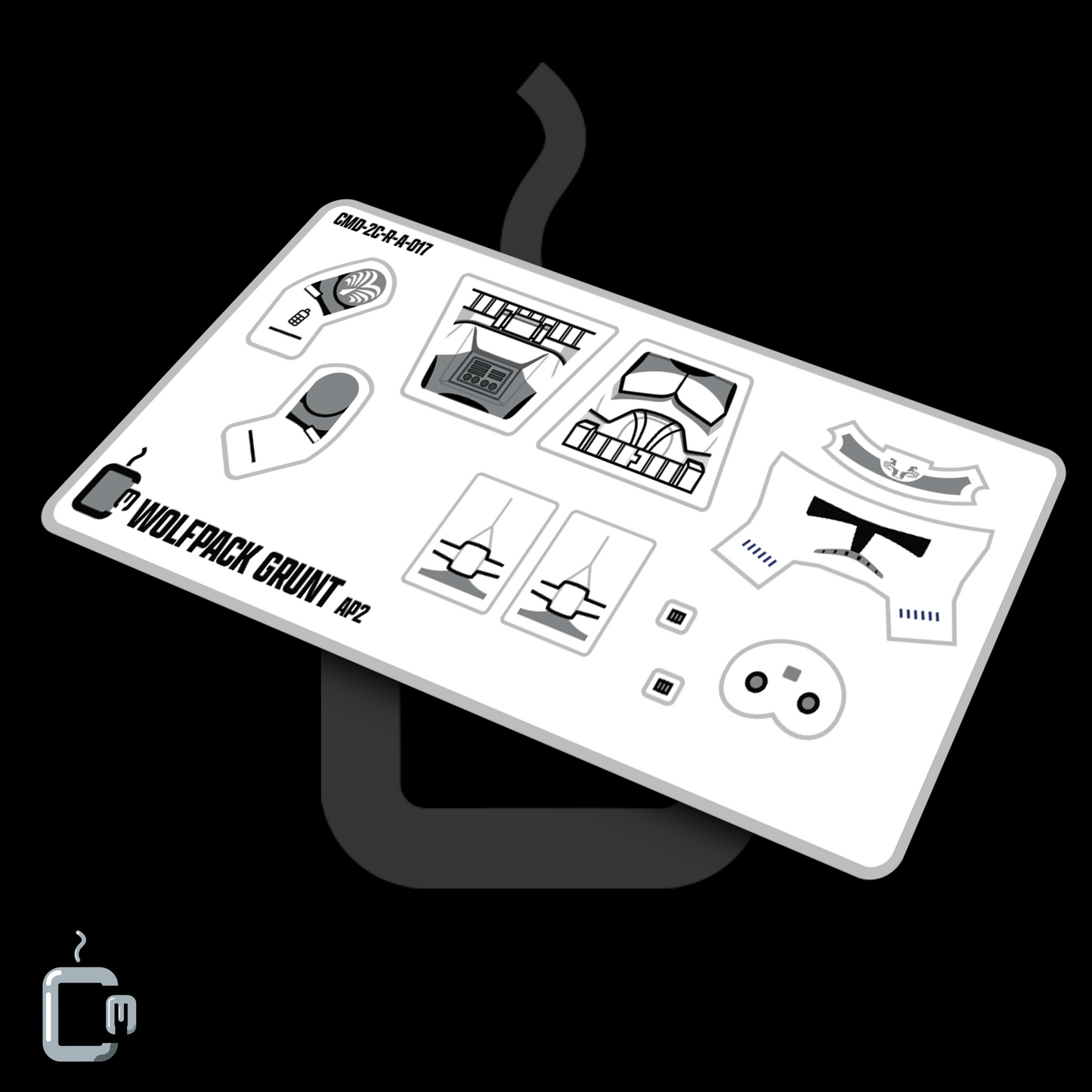 104th Trooper Decals (Dark Grey)
