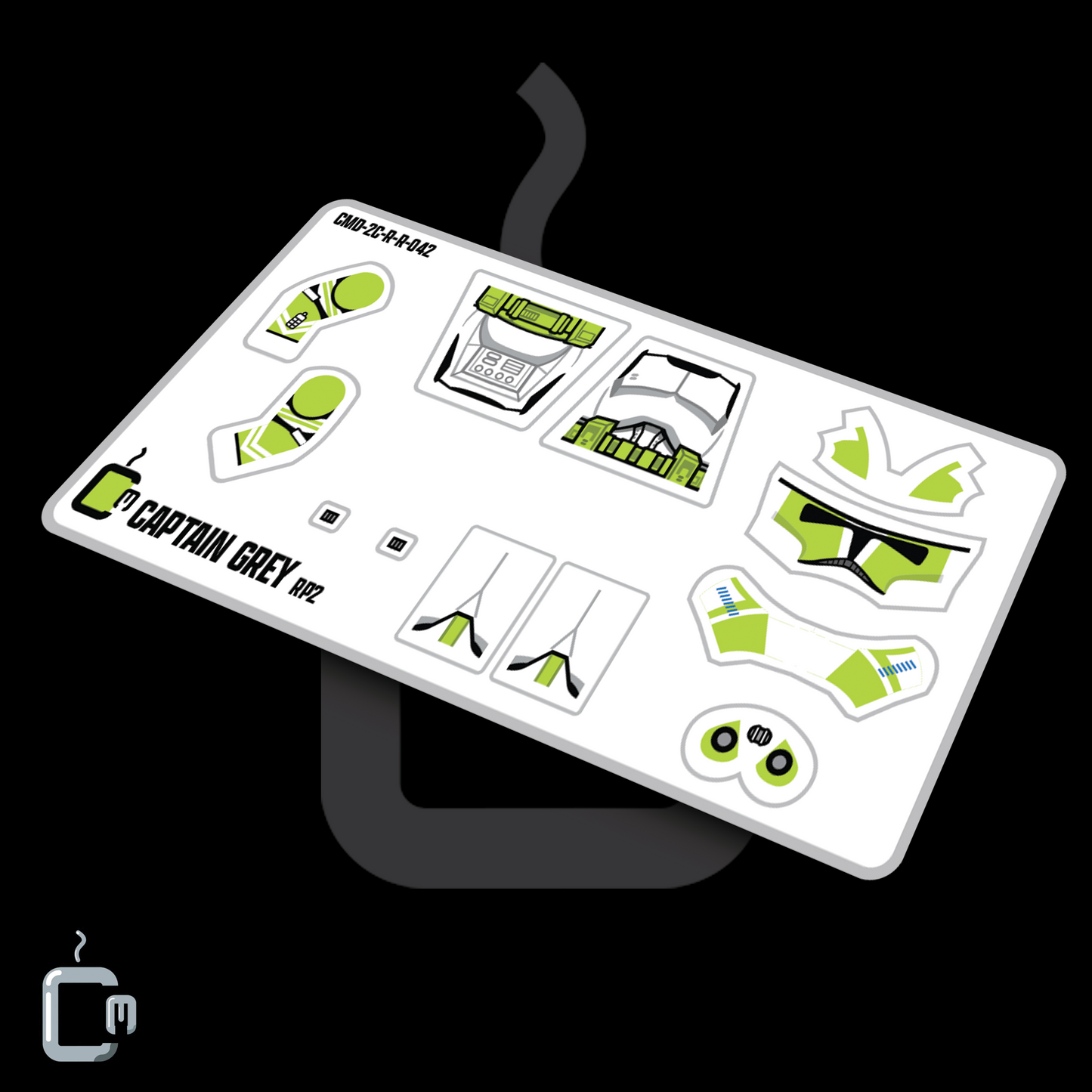 Captain Grey (Green) Decals