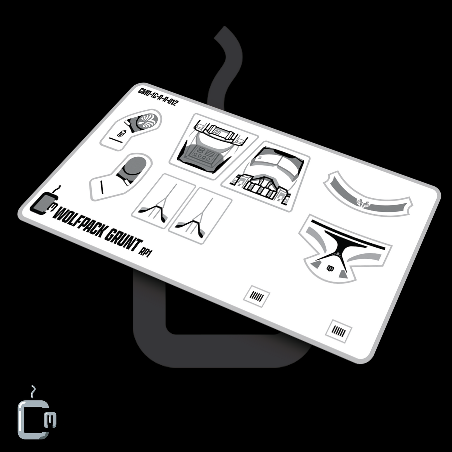 104th Trooper Decals (Dark Grey)
