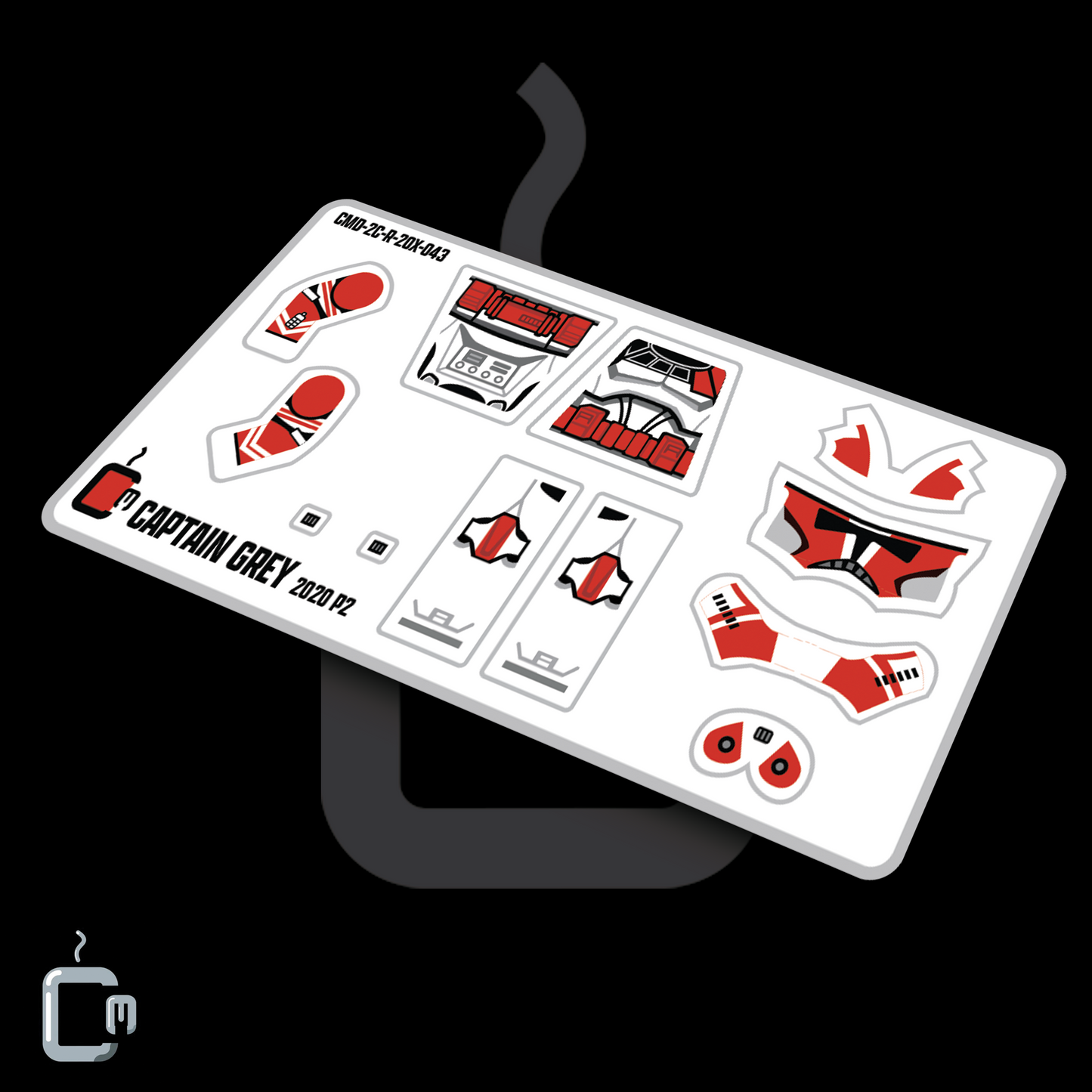 Captain Grey (Red) Decals