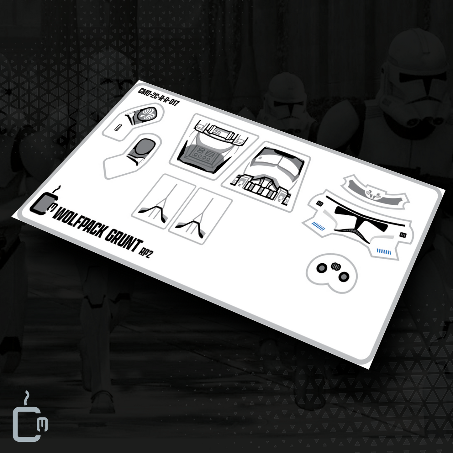 104th Trooper Decals (Dark Grey)