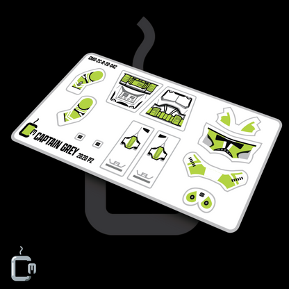 Captain Grey (Green) Decals
