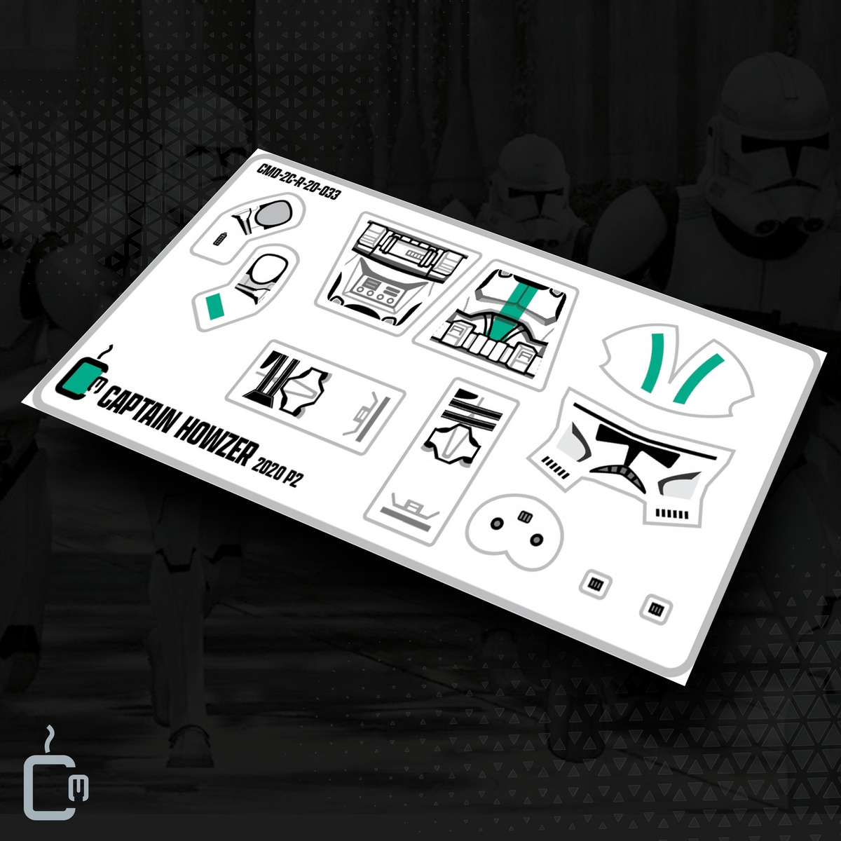 Howzer Face Print Captain Howzer (S3) - P2 – CoffeeMugDecals