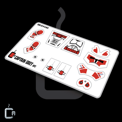 Captain Grey (Red) Decals